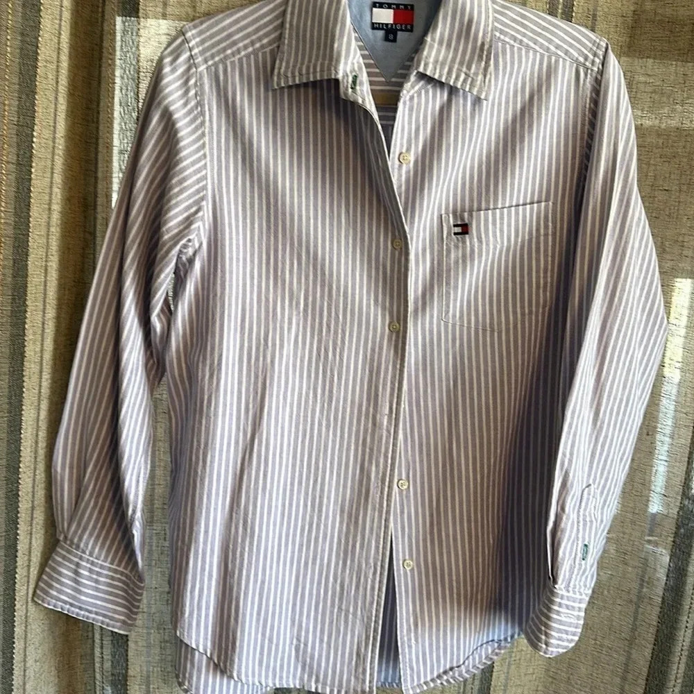 Tommy Hilfiger classic striped blouse Size 8